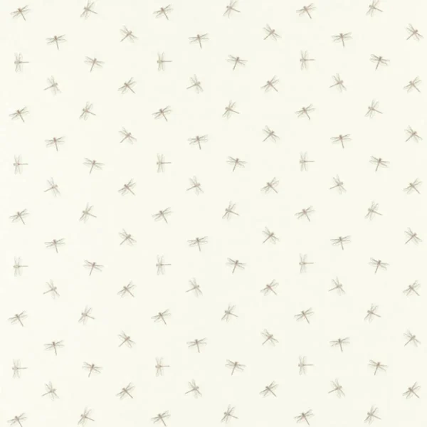 Damsel Fabric - Blush by white botanical cotton fabric from Studio G