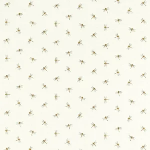 white botanical cotton fabric from Studio G