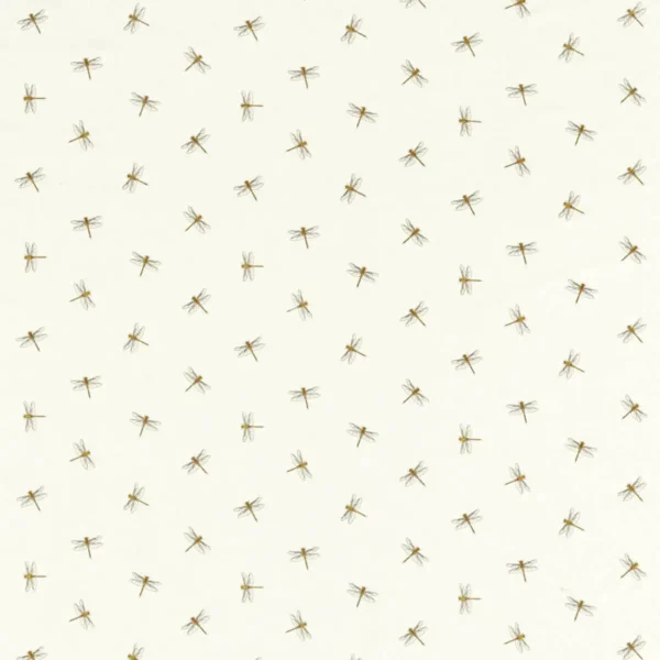 white botanical cotton fabric from Studio G