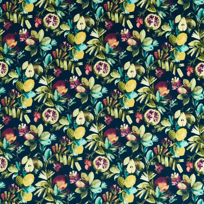 Fruta Fabric - Midnight Velvet swatch