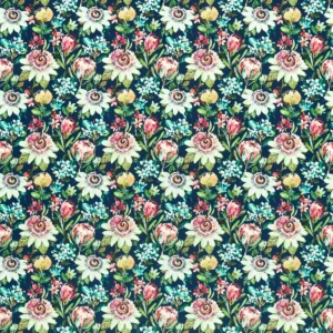 multicolour botanical printed fabric from Studio G
