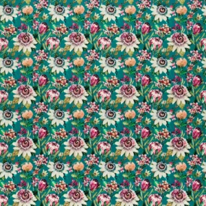 green botanical printed fabric from Studio G