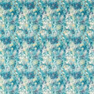 blue botanical velvet-chenille fabric from Studio G