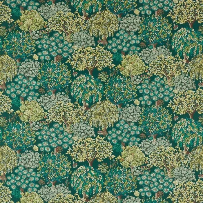 Tatton Fabric - Forest swatch