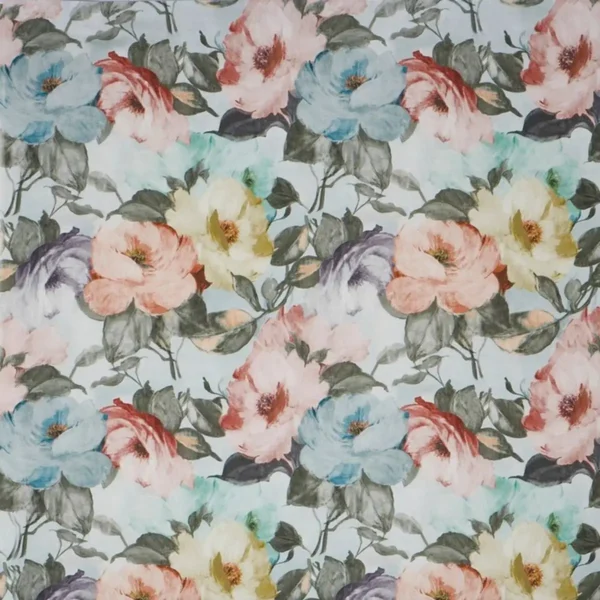 Amelia Fabric - Seashell by multicolour botanical printed fabric from Prestigious Textiles