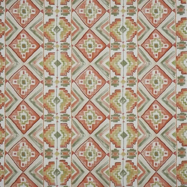 Explorer Fabric - Papaya by multicolour traditional printed fabric from Prestigious Textiles