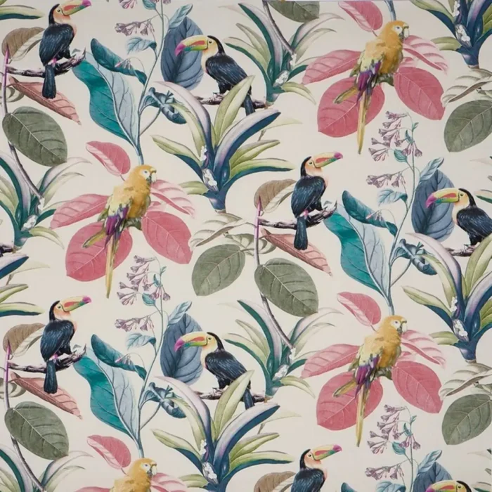 Parakeet Fabric - Seashell swatch