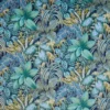 green botanical velvet-chenille fabric from Prestigious Textiles