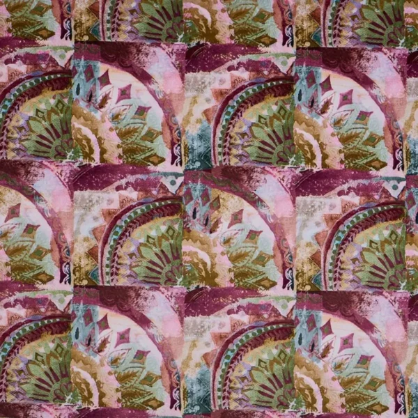 Rondel Fabric - Samba by purple misc velvet-chenille fabric from Prestigious Textiles