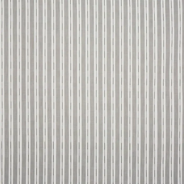 Comino Fabric - Limestone by black-grey striped embroideried fabric from Prestigious Textiles