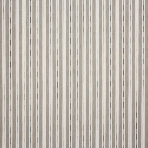 Comino Fabric - Sand by neutral striped embroideried fabric from Prestigious Textiles