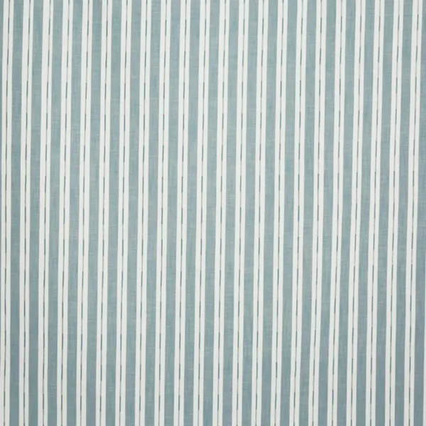 Comino Fabric - Azure by blue striped embroideried fabric from Prestigious Textiles