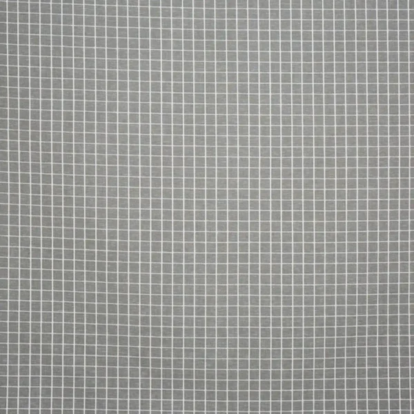 Gozo Fabric - Limestone by black-grey geometric woven fabric from Prestigious Textiles