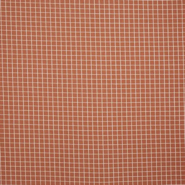 Gozo Fabric - Sunset by orange geometric woven fabric from Prestigious Textiles