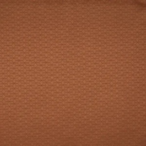 orange geometric jacquard fabric from Prestigious Textiles