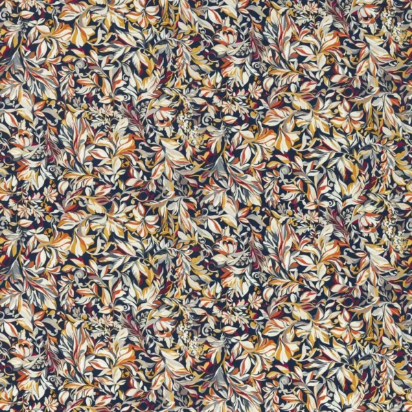 multicolour botanical velvet-chenille fabric from Studio G