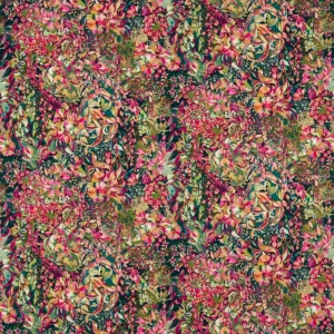 multicolour botanical velvet-chenille fabric from Studio G