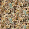 multicolour botanical velvet-chenille fabric from Studio G