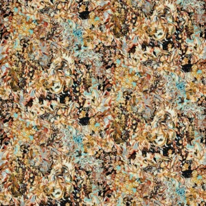 multicolour botanical velvet-chenille fabric from Studio G