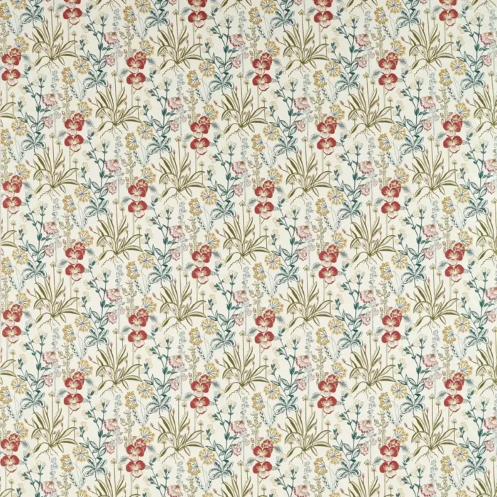 Elmsdale Fabric - Forest / Linen swatch