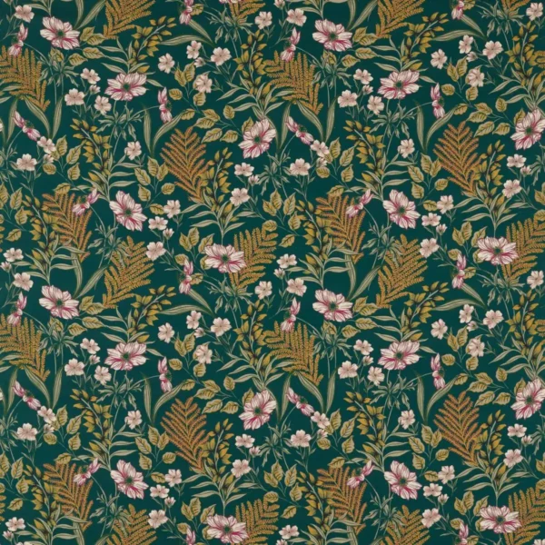 green botanical cotton fabric from Studio G