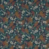 blue botanical cotton fabric from Studio G