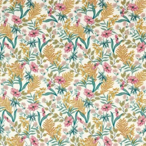 multicolour botanical cotton fabric from Studio G