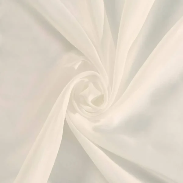 white plain voile-sheer fabric from Prestigious Textiles