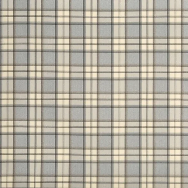 Hatfield Fabric - Stone by black-grey checked woven fabric from Prestigious Textiles