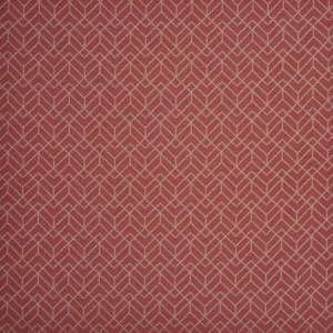 red geometric woven fabric from Prestigious Textiles