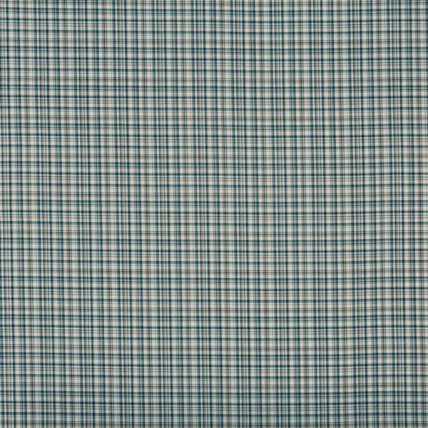 Walton Fabric - Robins Egg by blue checked woven fabric from Prestigious Textiles