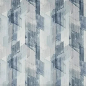 blue geometric printed fabric from Prestigious Textiles