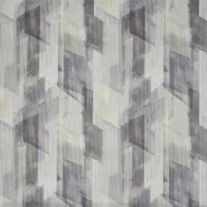 black-grey geometric printed fabric from Prestigious Textiles