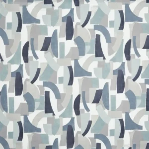 multicolour geometric printed fabric from Prestigious Textiles
