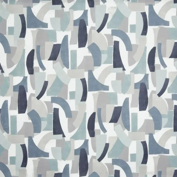 multicolour geometric printed fabric from Prestigious Textiles