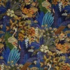 blue botanical velvet-chenille fabric from Prestigious Textiles