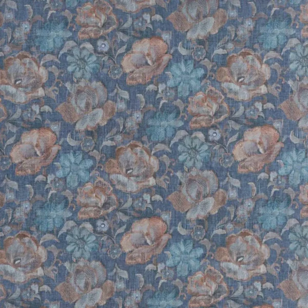 Labyrinth Fabric - Tigers Eye by blue botanical velvet-chenille fabric from Prestigious Textiles