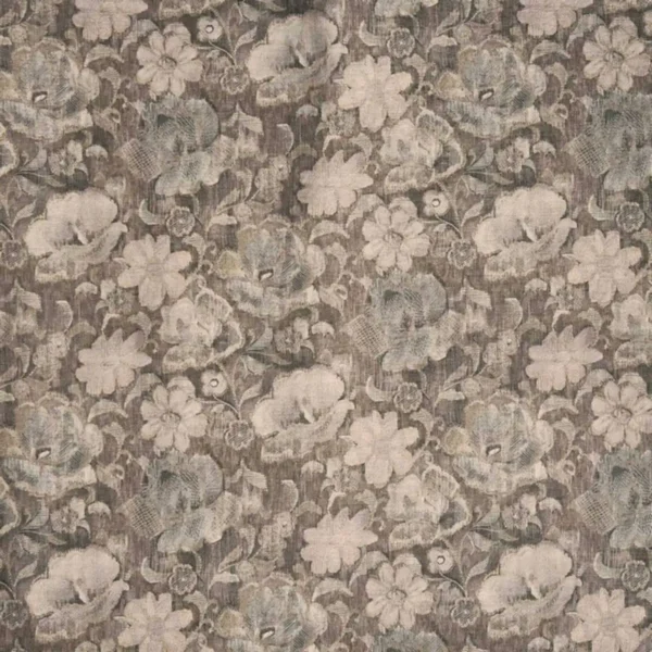 Labyrinth Fabric - Quartz by brown botanical velvet-chenille fabric from Prestigious Textiles