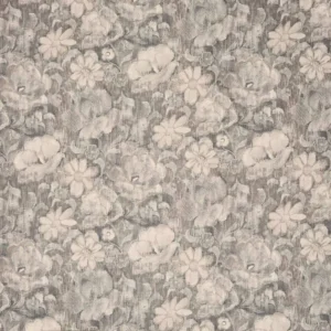 black-grey botanical velvet-chenille fabric from Prestigious Textiles