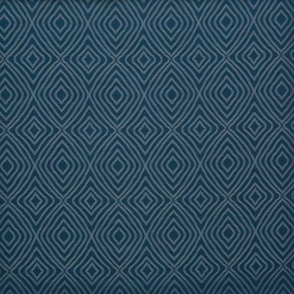 blue geometric jacquard fabric from Prestigious Textiles