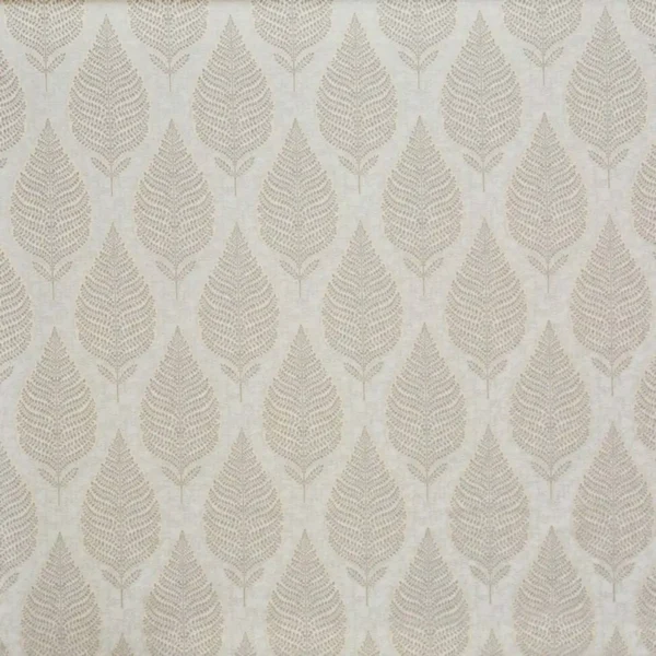 Treasure Fabric - Pearl by black-grey botanical jacquard fabric from Prestigious Textiles