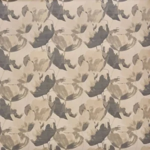 black-grey botanical jacquard fabric from Prestigious Textiles