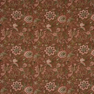 brown botanical printed fabric from Prestigious Textiles