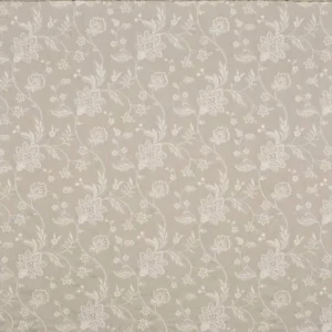 black-grey botanical embroideried fabric from Prestigious Textiles