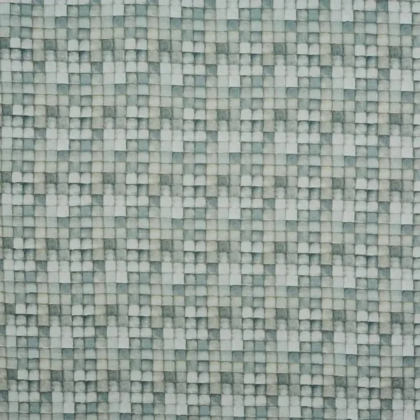 Highgate Fabric - Denim by blue geometric woven fabric from Prestigious Textiles