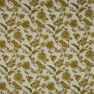 yellow botanical printed fabric from Prestigious Textiles