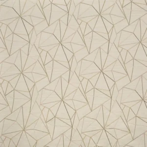 black-grey geometric embroideried fabric from Prestigious Textiles