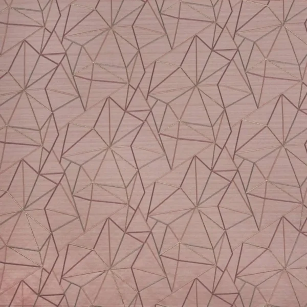 Fraction Fabric - Rose Quartz by pink geometric embroideried fabric from Prestigious Textiles
