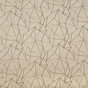 brown geometric embroideried fabric from Prestigious Textiles