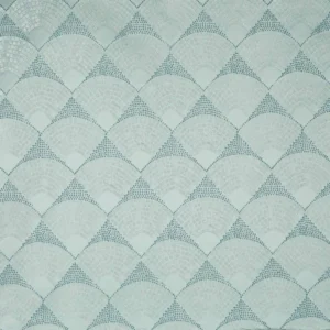 blue geometric jacquard fabric from Prestigious Textiles